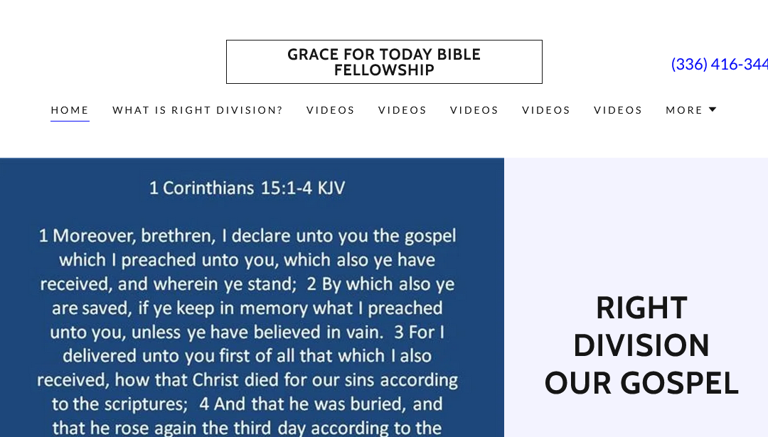 Grace For Today Bible Fellowship